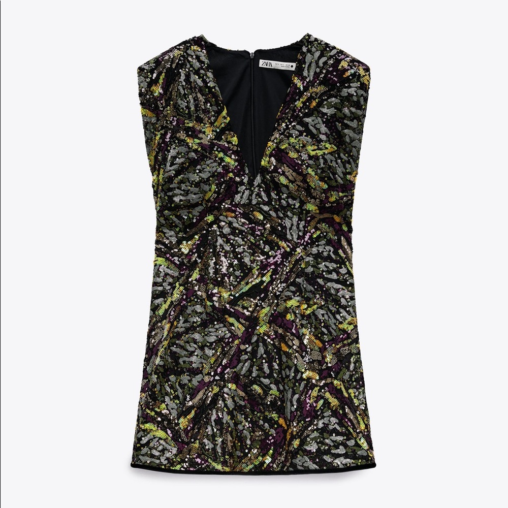 Beautiful ZARA Sleeveless sequin dress LIKE NEW!